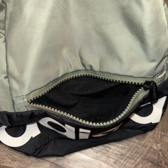 Adidas ‘Linear’ Mini Olive and Black Logo Backpack - Picture 2 of 5